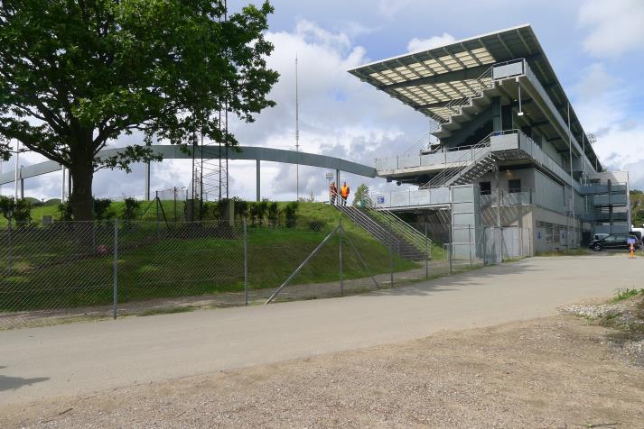 gladsaxe stadion, rear of the southeast corner