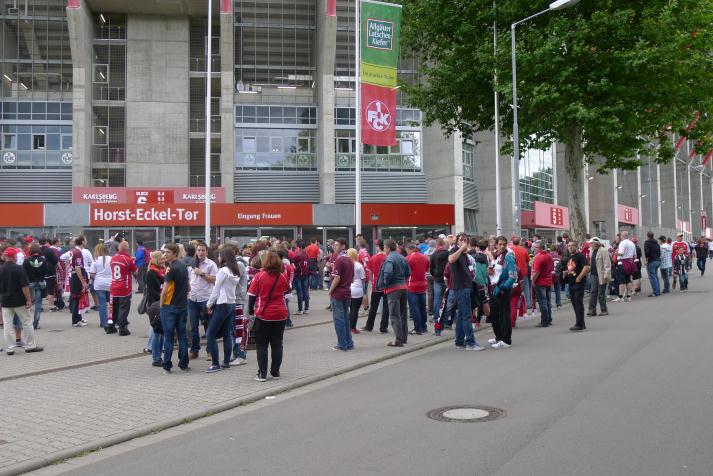 fans, outside